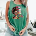 Education Is Freedom History Month Teacher Books Afro Comfort Colors Tank Top Violet