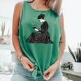Emily Dickinson Reading A Book Comfort Colors Tank Top Violet