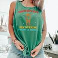 Emotionally Recovering From A Book Frog Comfort Colors Tank Top Violet