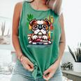 English Bulldog Reading a Book Dog Comfort Colors Tank Top Violet English Bulldog Reading a Book Dog Comfort Colors Tank Top Violet