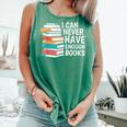 I Can Never Have Enough Books Reading Lover Bookworm Reader Comfort Colors Tank Top Violet