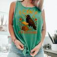 F CAW F Crow I'm Reading Book Lover Fall Comfort Colors Tank Top Violet