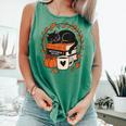 Fall Book Teacher Cat Books Halloween Autumn Librarian Comfort Colors Tank Top Violet Fall Book Teacher Cat Books Halloween Autumn Librarian Comfort Colors Tank Top Violet