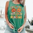 Fall In Love With Reading Autumn Pumpkin Teacher Book Lover Comfort Colors Tank Top Violet