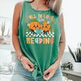 Fall In Love With Reading Thanksgiving Pumpkin Book Lover Comfort Colors Tank Top Violet