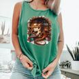 Fantasy Dragon Reading Book Lover Comfort Colors Tank Top Violet