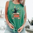 Fantasy Drama Tragedy Reading Lover Book Cat Humor Comfort Colors Tank Top Violet