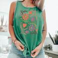Floral Pride & Prejudice Barely Tolerable Book Lover Bookish Comfort Colors Tank Top Violet