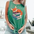 Fox Reading Book Pajama Sleep Comfort Colors Tank Top Violet
