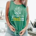 Freadom Freedom Read Banned Books Librarians Comfort Colors Tank Top Violet
