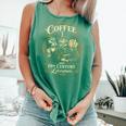 Fueled By Coffee And 19th Century Literature Book Tee Comfort Colors Tank Top Violet
