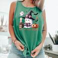 Ghost Reading Book Coquette Bow Halloween Girl Toddler Kid Comfort Colors Tank Top Violet Ghost Reading Book Coquette Bow Halloween Girl Toddler Kid Comfort Colors Tank Top Violet