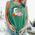 Ghost Reading Halloween Women Teacher Book Lover Comfort Colors Tank Top Violet Ghost Reading Halloween Women Teacher Book Lover Comfort Colors Tank Top Violet