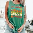 The Girl With The Books Became The Woman Writing Them Comfort Colors Tank Top Violet