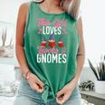 This Girl Loves Books And Gnomes Gardener Dwarf Garden Gnome Comfort Colors Tank Top Violet