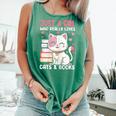 Girl Who Loves Cats And Books Cute Comfort Colors Tank Top Violet Girl Who Loves Cats And Books Cute Comfort Colors Tank Top Violet