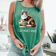 Girls Books I Do What I Want Calico Cat Lover Comfort Colors Tank Top Violet Girls Books I Do What I Want Calico Cat Lover Comfort Colors Tank Top Violet