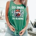 Go Away I'm Reading Book Reader Cute Fox Loves Books Comfort Colors Tank Top Violet Go Away I'm Reading Book Reader Cute Fox Loves Books Comfort Colors Tank Top Violet