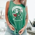 Grim Reaper Bookworm Cute Book Reading Halloween Comfort Colors Tank Top Violet