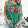 Grim Reaper Reads a Book Comfort Colors Tank Top Violet Grim Reaper Reads a Book Comfort Colors Tank Top Violet
