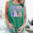 Groovy In My Reading Era Book Lovers Book Reader Comfort Colors Tank Top Violet
