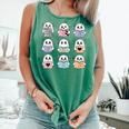 Halloween Ghosts Reading Books Pattern Spooky Kawaii Anime Comfort Colors Tank Top Violet