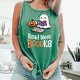 Halloween Teacher Women Cute Reading Ghost Read More Books Comfort Colors Tank Top Violet Halloween Teacher Women Cute Reading Ghost Read More Books Comfort Colors Tank Top Violet