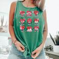 Heart Holding Reading Books Valentine Teacher Book Lover Comfort Colors Tank Top Violet