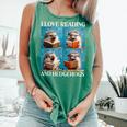 Hedgehog Love Reading And Hedgehogs Child Book Lover Comfort Colors Tank Top Violet