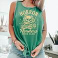 Horror Reading Spooky Vibes Bookish Horror Readers Book Club Comfort Colors Tank Top Violet