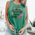 Iced Coffee & Reading Smut Books Girly Spicy Novels Comfort Colors Tank Top Violet