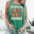 I'm With The Banned Librarian Banned Book Lover Reader Comfort Colors Tank Top Violet I'm With The Banned Librarian Banned Book Lover Reader Comfort Colors Tank Top Violet