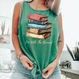 I'm With The Banned Read Banned Books Bookworm Men Women Comfort Colors Tank Top Violet