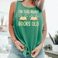 I'm This Many Books Old Read Book 2nd Birthday 2 Years Old Comfort Colors Tank Top Violet I'm This Many Books Old Read Book 2nd Birthday 2 Years Old Comfort Colors Tank Top Violet
