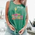 I'm Ok Books Boooks Lover Premium Tri-Blend Comfort Colors Tank Top Violet