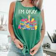 I'm Okay Book Reader Book Nerd Book Reading Lover Comfort Colors Tank Top Violet I'm Okay Book Reader Book Nerd Book Reading Lover Comfort Colors Tank Top Violet