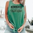 Introverted But Well-Read Book Lover Comfort Colors Tank Top Violet Introverted But Well-Read Book Lover Comfort Colors Tank Top Violet