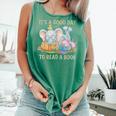Its A Good Day To Read A Book Cute Pig & Elephant Adventure Comfort Colors Tank Top Violet