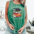 It's a Good Day To Read a Book Floral Stack Tee Comfort Colors Tank Top Violet