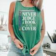 Never Judge a Book By Its Cover Comfort Colors Tank Top Violet