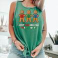 Just Booked For The Holidays Gingerbread Comfort Colors Tank Top Violet