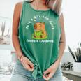 Just a Girl Who Loves Books And Capybaras Comfort Colors Tank Top Violet Just a Girl Who Loves Books And Capybaras Comfort Colors Tank Top Violet