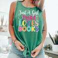 Just a Girl Who Loves Books Reader Girls Bookish Women Comfort Colors Tank Top Violet Just a Girl Who Loves Books Reader Girls Bookish Women Comfort Colors Tank Top Violet