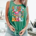 Just A Girl Who Loves Books Reading Cute Bookworm Girls Kids Comfort Colors Tank Top Violet