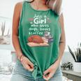 Just a Girl Who Loves Dogs Books Coffee T-Shirt Comfort Colors Tank Top Violet Just a Girl Who Loves Dogs Books Coffee T-Shirt Comfort Colors Tank Top Violet