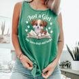 Just a Girl Who Loves Dogs And Books Cute Dog Comfort Colors Tank Top Violet Just a Girl Who Loves Dogs And Books Cute Dog Comfort Colors Tank Top Violet