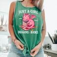Just A Girl Who Loves Dragons And Books Dragon Reading Lover Comfort Colors Tank Top Violet Just A Girl Who Loves Dragons And Books Dragon Reading Lover Comfort Colors Tank Top Violet
