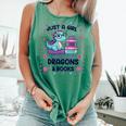 Just A Girl Who Loves Dragons And Books Lover Reading Book Comfort Colors Tank Top Violet