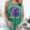 Just a Girl Who Loves Dragons And Books Reading Comfort Colors Tank Top Violet Just a Girl Who Loves Dragons And Books Reading Comfort Colors Tank Top Violet