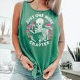 Just One More Chapter Mushrooms Gothic Skeleton Book Lover Premium Comfort Colors Tank Top Violet